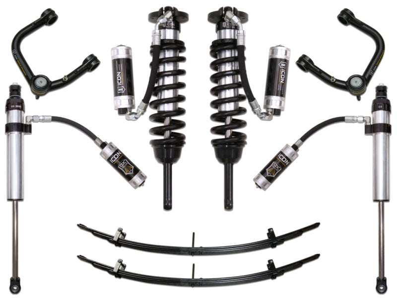 ICON 05-15 Toyota Tacoma 0-3.5in/2016+ Toyota Tacoma 0-2.75in Stg 6 Suspension System w/Tubular Uca Coilovers ICON