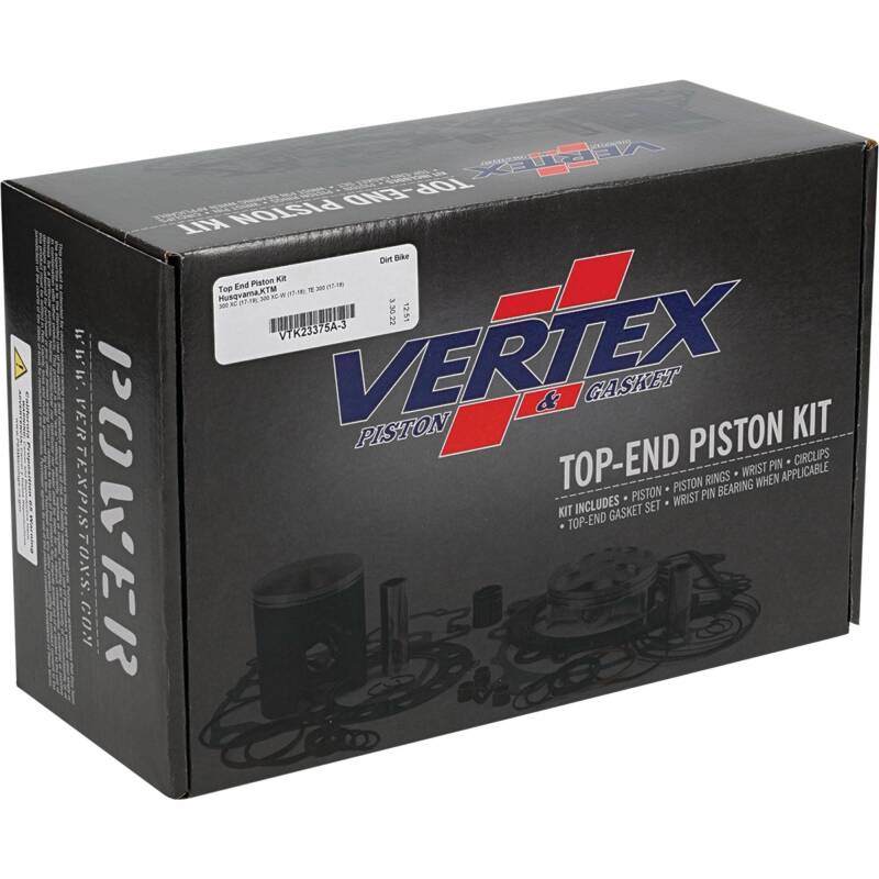 Vertex Piston 17-19 KTM 300 XC 300cc Top End Piston Kit Piston Sets - Powersports Vertex Pistons
