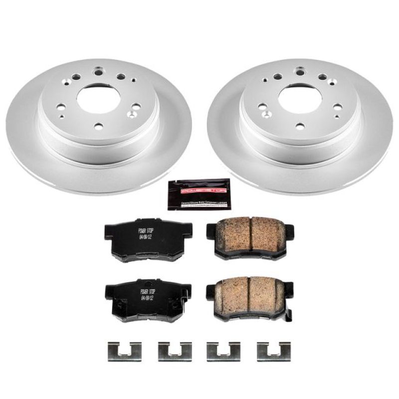 Power Stop 99-03 Acura TL Rear Z17 Evolution Geomet Coated Brake Kit Brake Kits - Performance Blank PowerStop