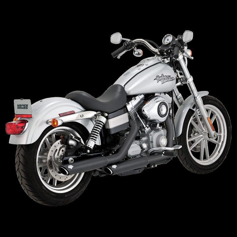 Vance & Hines HD Dyna 91-17 3In Slip-Ons Black PCX Slip-On Exhaust Motorcycle Slip-On Vance and Hines