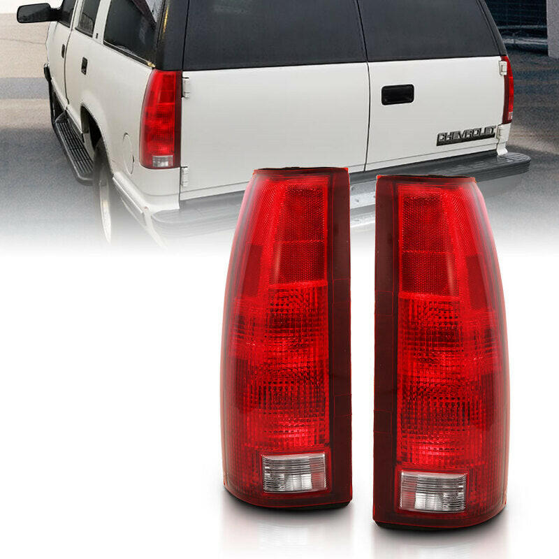 ANZO 1988-1999 Chevy C1500 Taillight Red/Clear Lens w/ Circuit Board(OE Replacement) Tail Lights ANZO