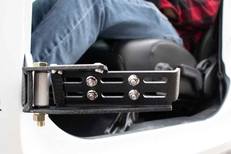 Fishbone Offroad 2007+ Jeep Wrangler/Gladiator Steel - Black Foot Peg Set Steps Fishbone Offroad