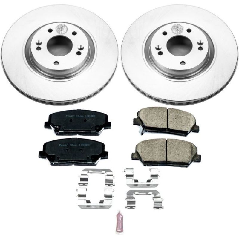 Power Stop 11-15 Kia Optima Front Z17 Evolution Geomet Coated Brake Kit Brake Kits - Performance Blank PowerStop