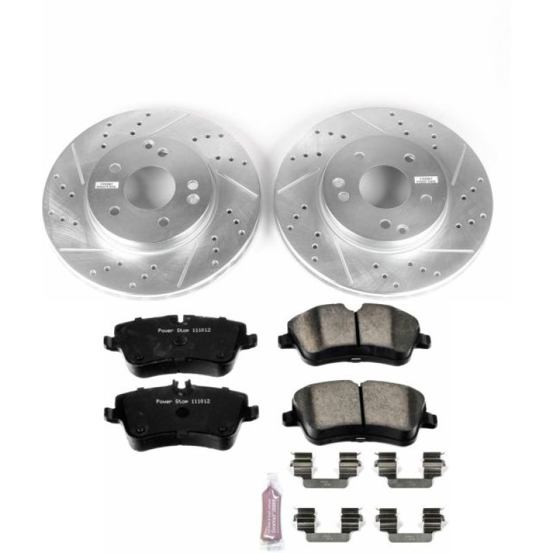 Power Stop 02-05 Mercedes-Benz C230 Front Z23 Evolution Sport Brake Kit Brake Kits - Performance D&S PowerStop