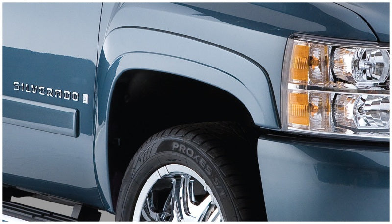 Bushwacker 07-14 Chevy Silverado 2500 HD OE Style Flares 2pc - Black Fender Flares Bushwacker