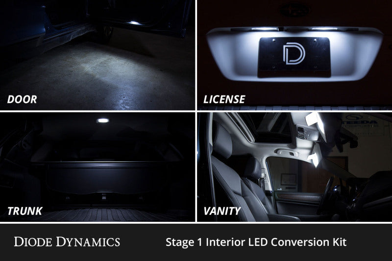 Diode Dynamics 03-09 Toyota 4Runner Interior LED Kit Cool White Stage 2 Dash & Interior Trim Diode Dynamics