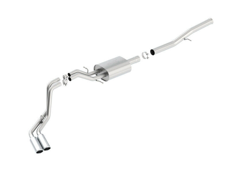Borla 14 Silv/Sierra 1500 EC Std/CC Short 143.5in WB ATAK Dual Rolled Side Exit Cat-Back Exhaust Catback Borla
