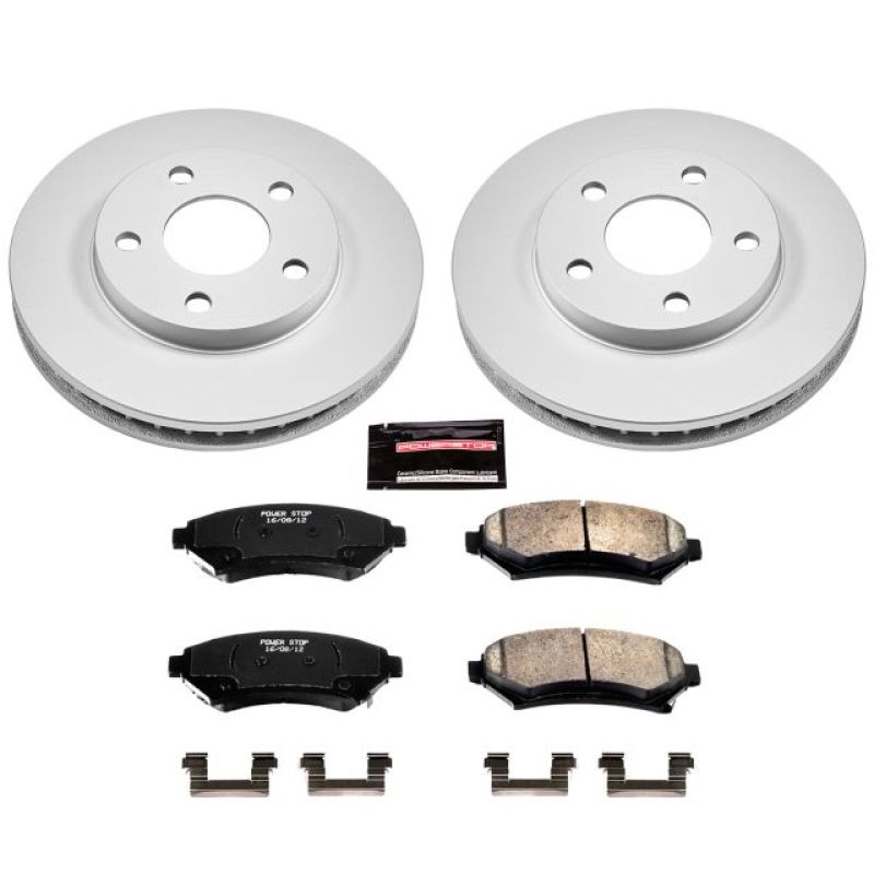 Power Stop 97-05 Buick Century Front Z17 Evolution Geomet Coated Brake Kit Brake Kits - Performance Blank PowerStop