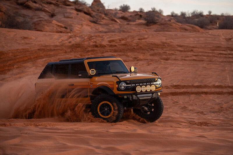 DV8 Offroad 21-25 Ford Bronco Tube Serries Front Bumper - Black Powdercoat Bumpers - Steel DV8 Offroad