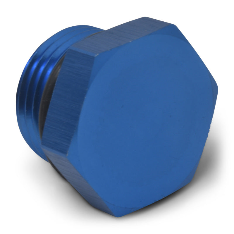 Russell Performance -8 AN Straight Thread Plug (Blue) Fittings Russell