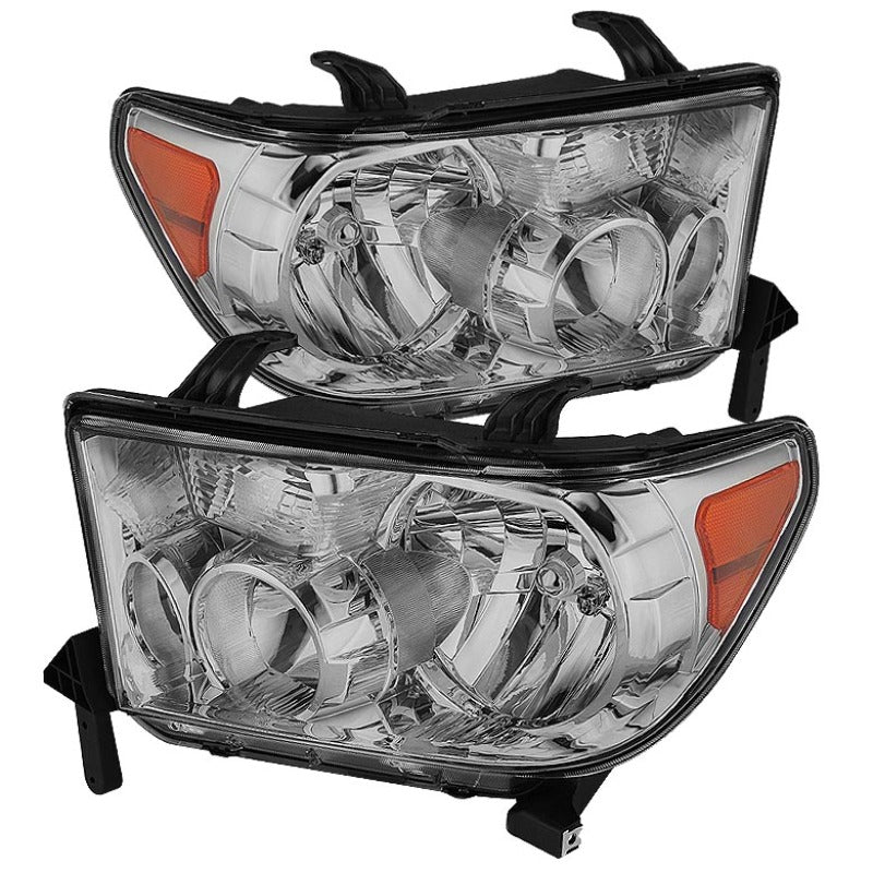 xTune Toyota Tundra 07-13 OEM Style Headlights Chrome HD-JH-TTU07-AM-C Headlights SPYDER