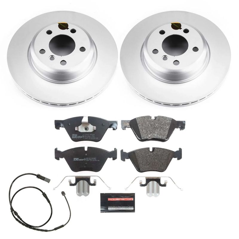 Power Stop 11-16 BMW 528i Front Euro-Stop Brake Kit Brake Kits - OE PowerStop