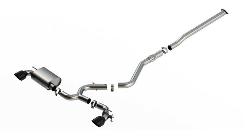 Borla 22-23 Hyundai Kona N 2.0L 4 CYL. Turbo AT/MT ATAK Catback Exhaust Black Chrome Catback Borla