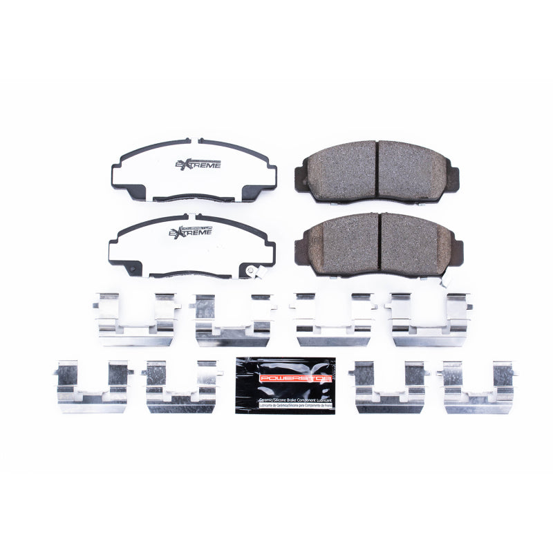 Power Stop 01-03 Acura CL Front Z26 Extreme Street Brake Pads w/Hardware Brake Pads - Performance PowerStop