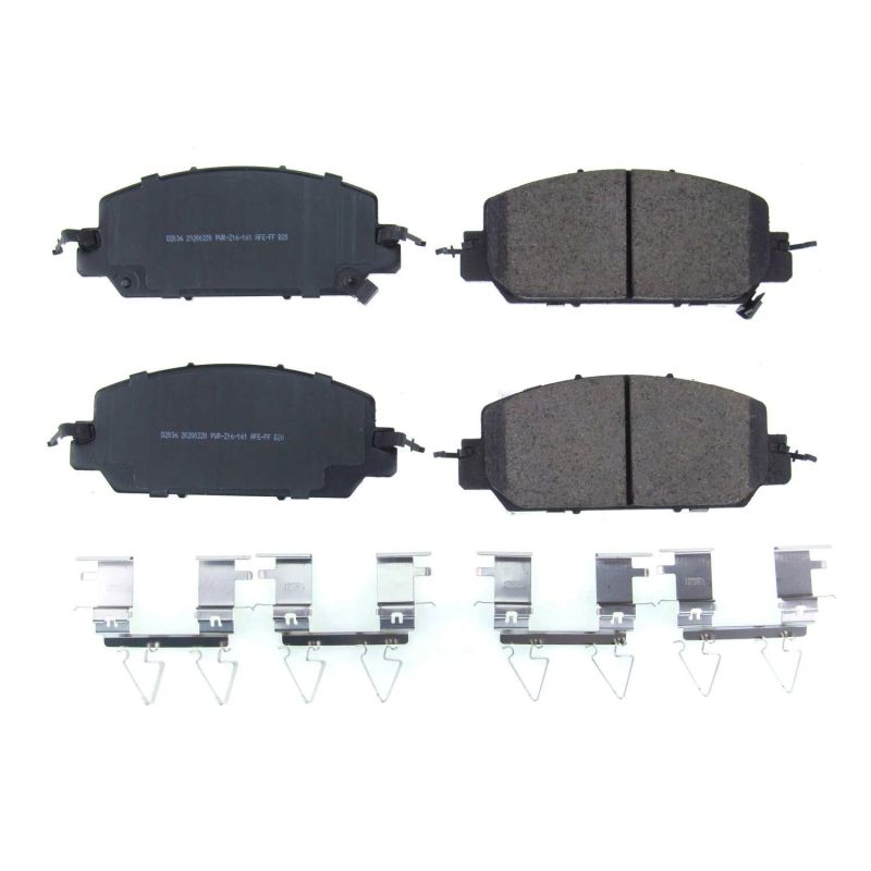 Power Stop 18-19 Honda Clarity Front Z17 Evolution Ceramic Brake Pads w/Hardware Brake Pads - OE PowerStop