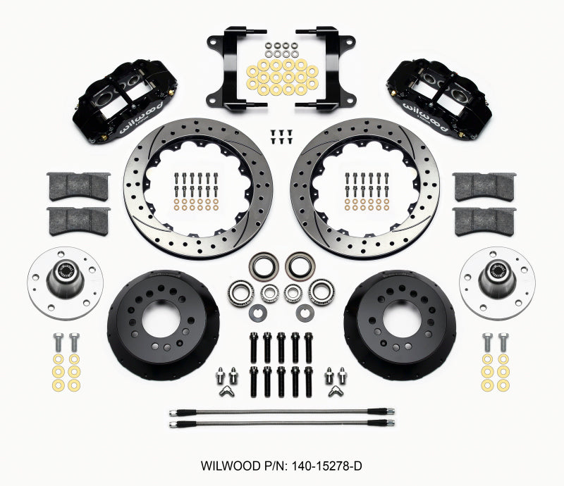 Wilwood Narrow Superlite 6R Front Hub Kit 12.88in Drilled 82-92 Camaro//Firebird Big Brake Kits Wilwood