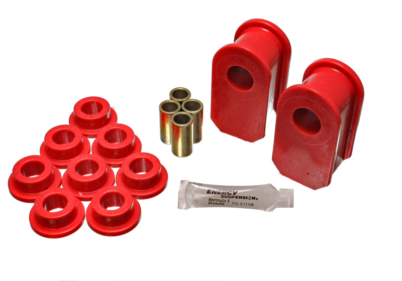Energy Suspension Ford F100/150/250 Red Fr & Rr A Style 1in Dia Sway Bar 3-1/2in Tall Bushing Sets Bushing Kits Energy Suspension