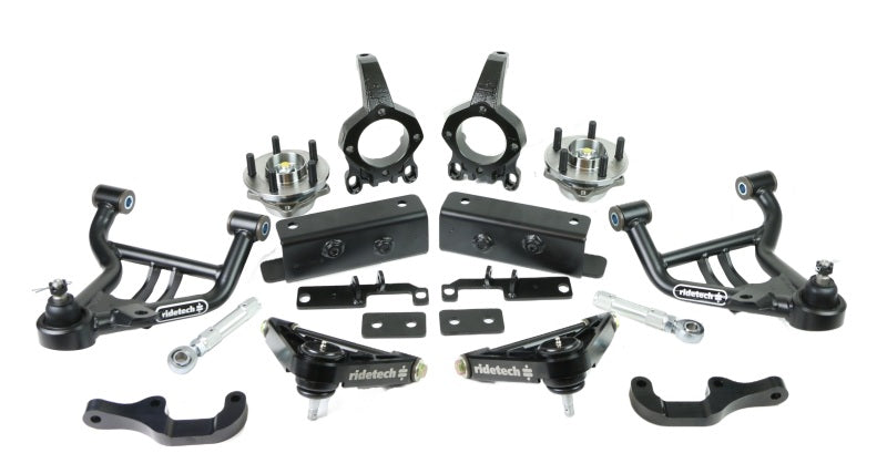 Ridetech 79-93 Ford Mustang w/ Aftermarket K-Member Front SLA Suspension System Control Arms Ridetech
