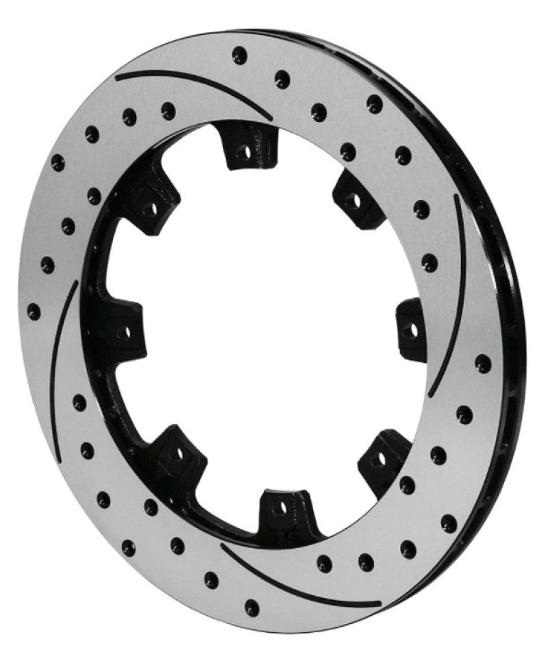 Wilwood Rotor-ULHP Iron LH-SRP BLK Drl 12.19 x .810 - 8 on 7.78in Brake Rotors - 2 Piece Wilwood