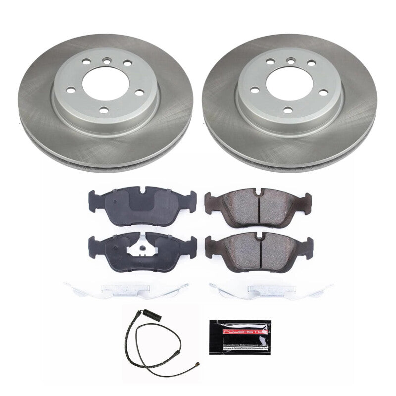Power Stop 01-02 BMW Z3 Front Semi-Coated Rotor Kit Brake Kits - Performance Blank PowerStop
