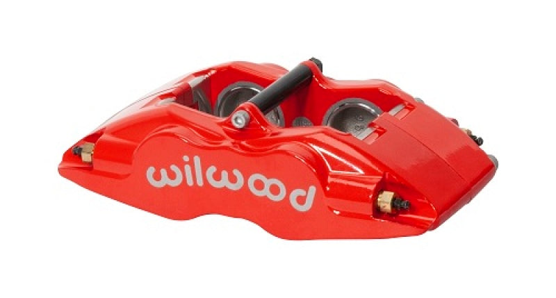 Wilwood Caliper - FSLI4 - Red 1.62in Piston 0.81in Rotor Brake Calipers - Perf Wilwood