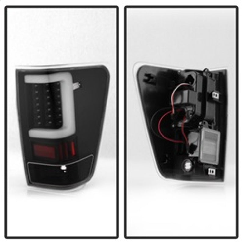 xTune 04-15 Nissan Titan Light Bar LED Tail Lights - Black (ALT-ON-NTI04-LBLED-BK) Tail Lights SPYDER