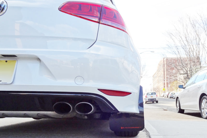 Rally Armor 15-17.5 MKVII VW Golf R Black UR Mud Flap w/Silver Logo Mud Flaps Rally Armor