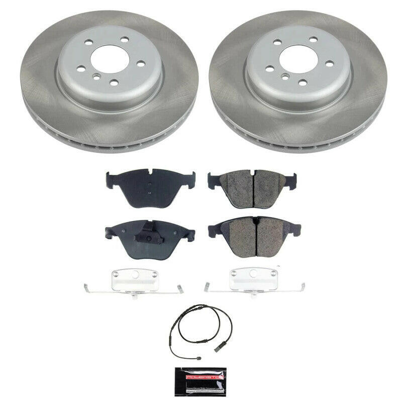 Power Stop 2011 BMW 535i xDrive Front Semi-Coated Rotor Kit Brake Kits - Performance Blank PowerStop