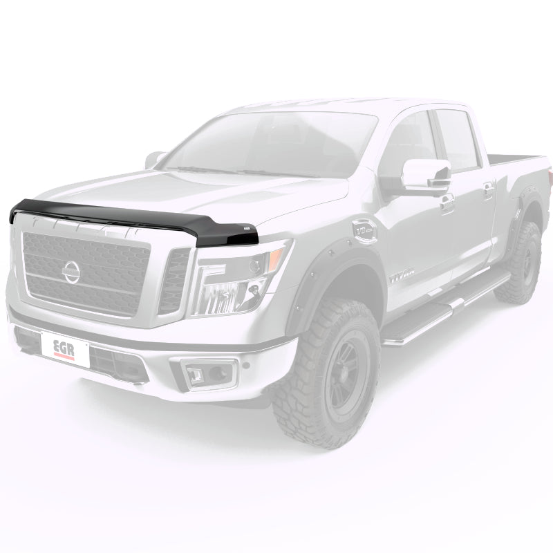 EGR 16+ Nissan Titan XD Superguard Hood Shield - Matte Body Side Moldings EGR