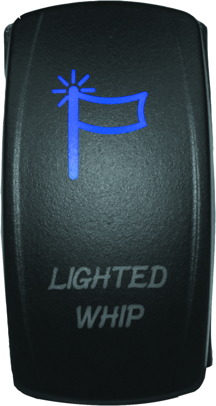 DragonFire Racing Lighted Switch Whip On/Off Blue Relays DragonFire Racing