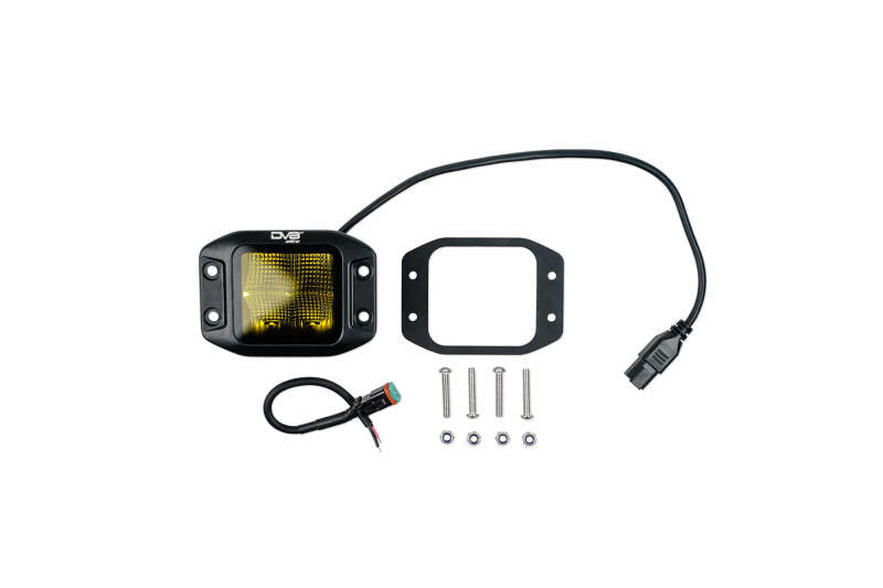 DV8 3-Inch Elite Series LED Amber Flush Mount Pod Light Light Bars & Cubes DV8 Offroad