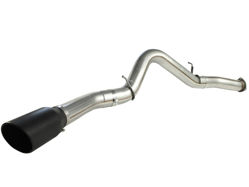 aFe MACHForce XP Exhaust 5in DPF-Black, GM Diesel Trucks 07.5-10 V8-6.6L 9(td) LMM DPF Back aFe