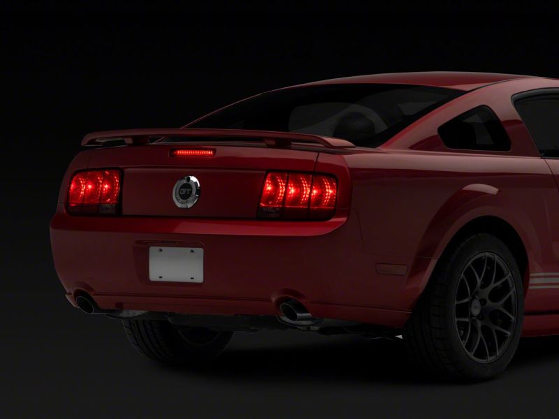 Raxiom 05-09 Ford Mustang Axial Series LED Third Brake Light- Red Lens Brake Lights Raxiom