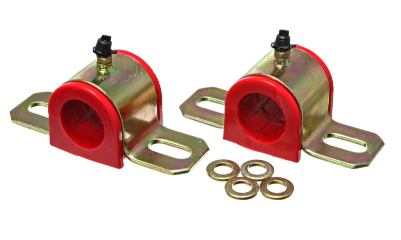 Energy Suspension 28Mm Greaseable S/B Set - Red Sway Bar Bushings Energy Suspension