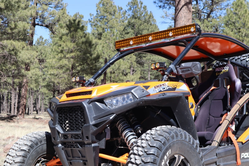 KC HiLiTES Universal 40 Deg. A-Pillar Tube Clamp Light Mount (1.5-2in. Diameter Bars) - Pair Light Mounts KC HiLiTES