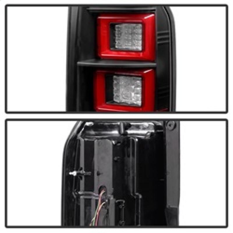 Spyder Land Rover Discovery LR4 10-14 Light Bar LED Tail Lights Black ALT-YD-LRDLR410-LBLED-BK Tail Lights SPYDER
