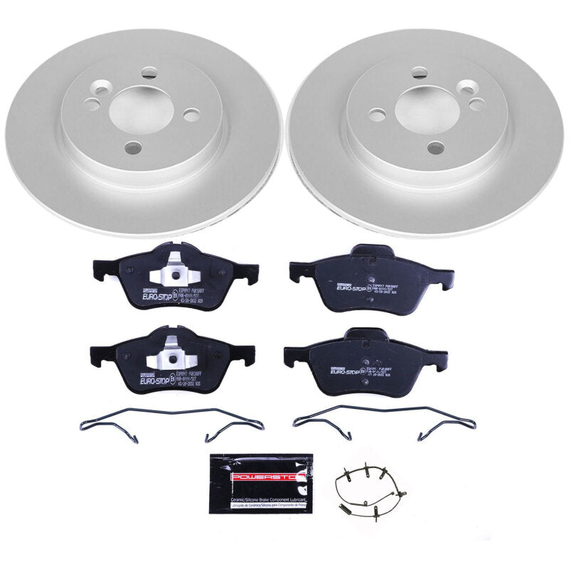 Power Stop 07-08 Mini Cooper Front Euro-Stop Brake Kit Brake Kits - OE PowerStop