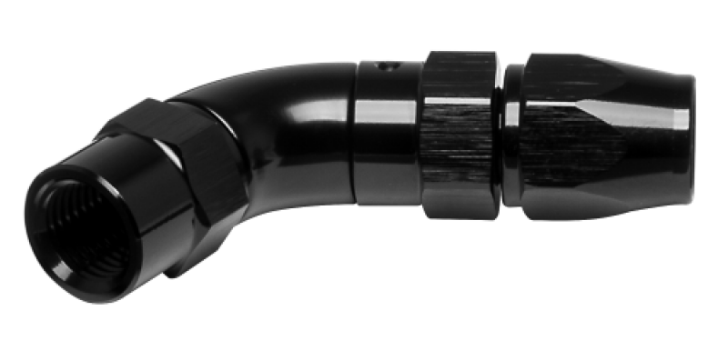 Vibrant -3AN 45 Degree High Flow Hose End Fitting for PTFE Lined Flex Hose - Aluminum Fittings Vibrant