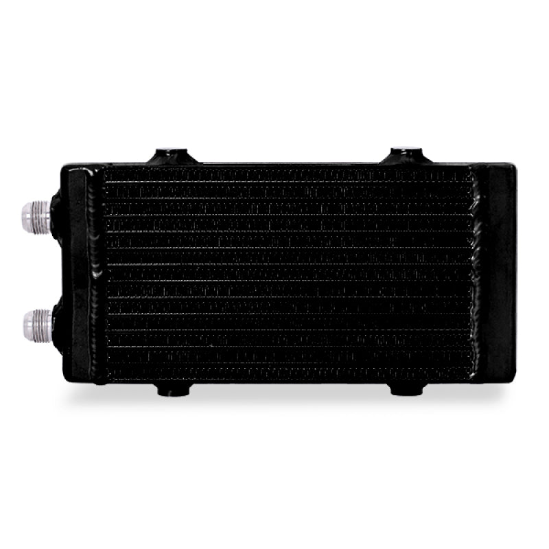 Mishimoto Universal Small Bar and Plate Dual Pass Black Oil Cooler Oil Coolers Mishimoto