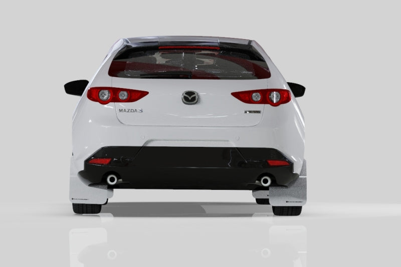 Rally Armor 19-25 Mazda3 Hatchback Black UR Mud Flap w/Red Logo Mud Flaps Rally Armor
