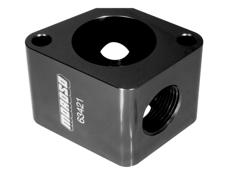 Moroso Filler Neck Manifold Housing (Use w/Part No 63460/63461/63465/63466) - Aluminum Coolant Fill Necks Moroso