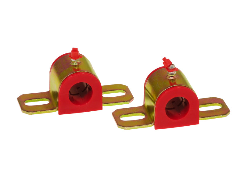 Prothane Universal Greasable Sway Bar Bushings - 25MM - Type B Bracket - Red Sway Bar Bushings Prothane