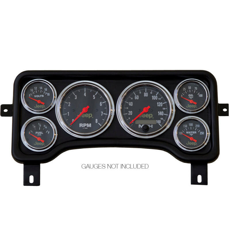 Autometer Jeep TJ/XJ Direct Fit Dash Panel 6 Gauge 3 3/8in x2 / 2 1/16in x4 Gauge Pods AutoMeter