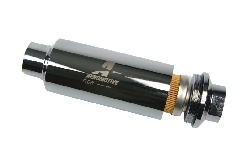 Aeromotive Pro-Series In-Line Fuel Filter - AN-12 - 10 Micron Fabric Element Fuel Filters Aeromotive