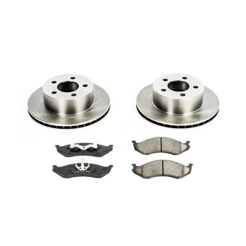 Power Stop 90-99 Jeep Cherokee Front Autospecialty Brake Kit Brake Kits - OE PowerStop