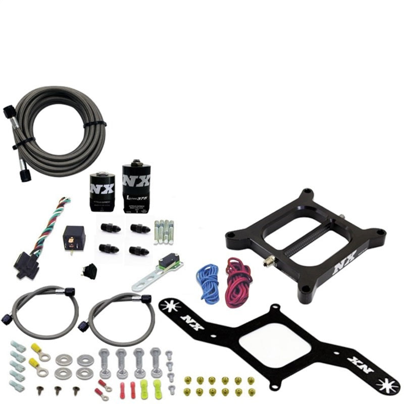 Nitrous Express 4150 RNC Conventional Nitrous Plate Kit w/.375in Solenoid w/o Bottle Nitrous Systems Nitrous Express
