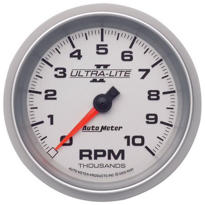 Autometer Ultra-Lite II 3-3/8in 10000 RPM In-Dash Tachometer Gauges AutoMeter