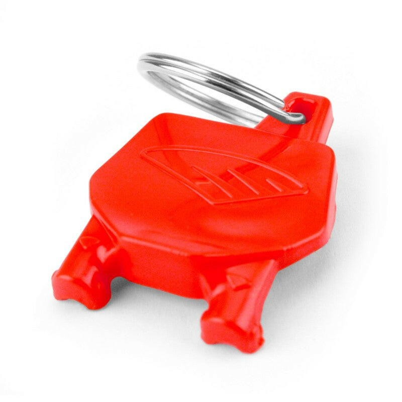 Cycra Key Ring with Number Plate - Red Marketing Cycra