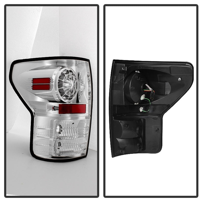 Spyder Toyota Tundra 07-13 LED Tail lights Chrome ALT-YD-TTU07-LED-C Tail Lights SPYDER