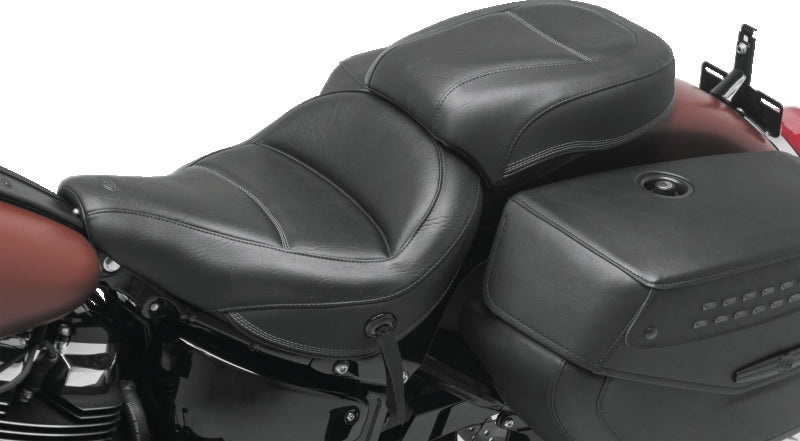 Mustang 00-08 Honda VT1100 Sabre,97-08 Spirit,87-97 Shadow,95-01 Ace Tour 1PC Seat Regal- Black One-Piece Motorcycle Seats Mustang Motorcycle